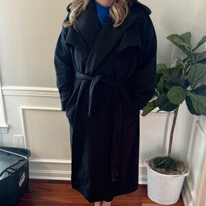 SKIMS Boyfriend Fleece Trench – Onyx – Size Small – BNWT